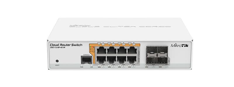 mikrotik CRS112-8P-4S-IN-0 switches