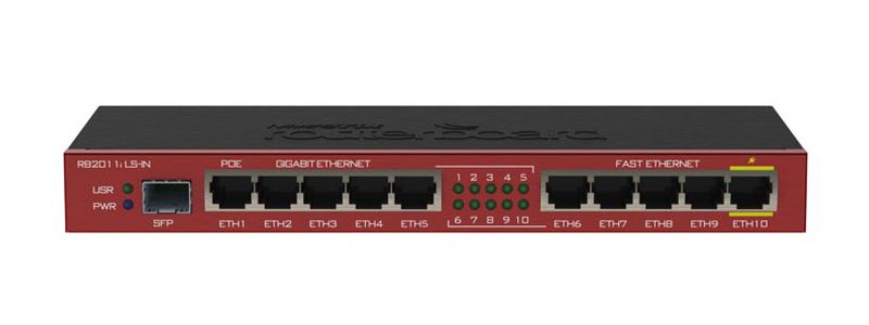 mikrotik RB2011iLS-IN-0 ethernet router