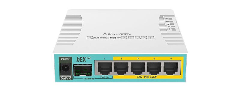 mikrotik hEX-PoE-0 ethernet router
