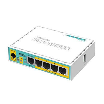 MikroTik hEX-PoE-lite-0-1 ethernet router