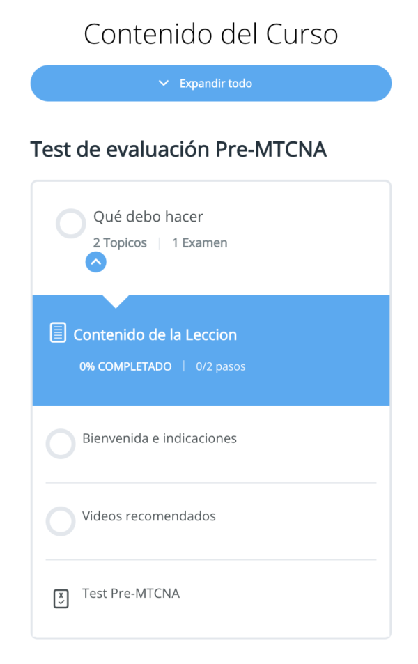 Test de evaluación pre curso MTCNA