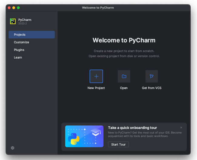 Bienvenido a PyCharm