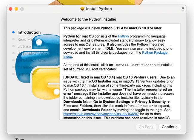 Bienvenido al instalador de Python