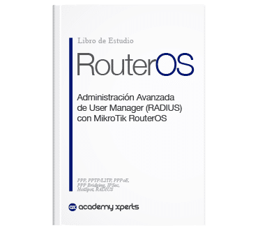 غلاف كتاب User Manager مع MikroTik RouterOS.