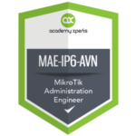 Advanced level IPv6 course with MikroTik RouterOS (MAE-IP6-AVN)