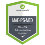Intermediate level IPv6 course with MikroTik RouterOS (MAE-IP6-MED)