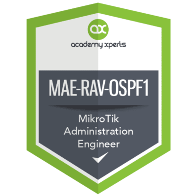 Advanced na OSPF Routing Course na may MikroTik RouterOS (MAE-RAV-OSPF1)