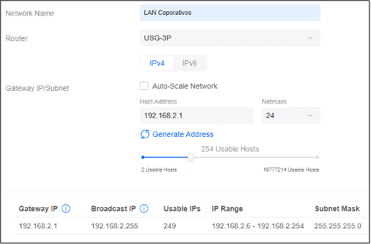 Creación de VLANs en la aplicación de UniFi Networks