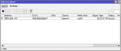 Configuración DHCPv6 PD Server