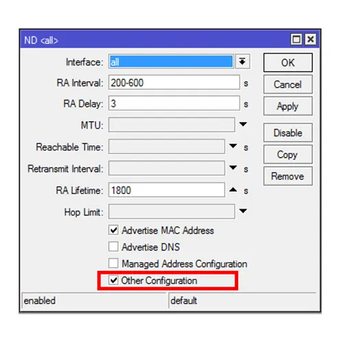 Configuración DHCPv6 PD Server