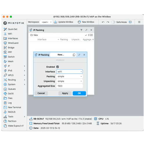 Qué es el IP Packing y como se implementa en MikroTik RouterOS
