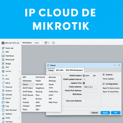 ¿Qué es IP Cloud en MikroTik RouterOS?