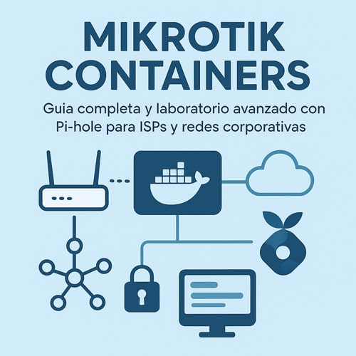 MikroTik Containers: guía completa y laboratorio avanzado con Pi-hole para ISPs y redes corporativas