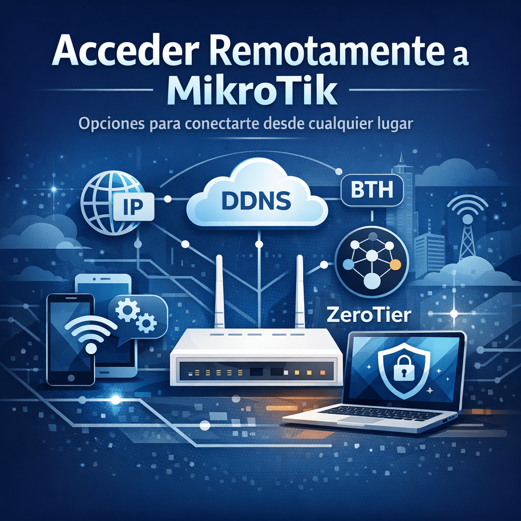 Como acceder remotamente a MikroTik: todas las opciones explicadas