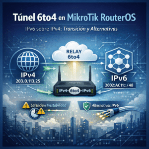 Como crear un Tunel 6to4 en MikroTik RouterOS
