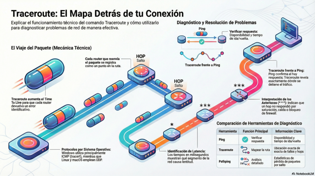 Como funciona el comando Traceroute: guia completa y practica