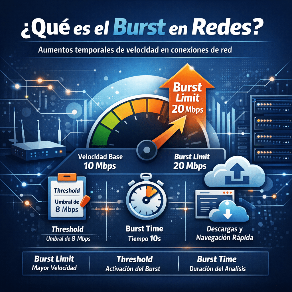 Que es el Burst y como funciona en redes