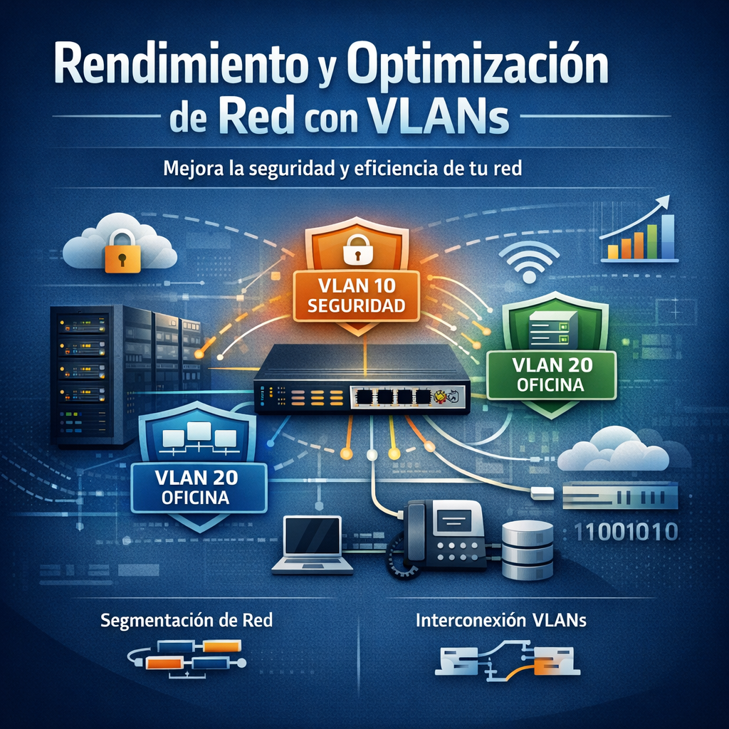 Rendimiento y optimizacion de red con VLANs: como mejorar seguridad y eficiencia