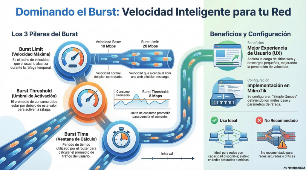 Que es el Burst y como funciona en redes