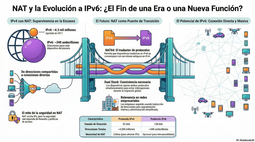 NAT y la transicion a IPv6: ¿Seguira siendo relevante en el futuro?