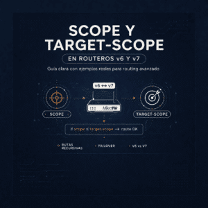 Scope y Target-Scope en RouterOS v6 y v7: Guia clara con ejemplos reales