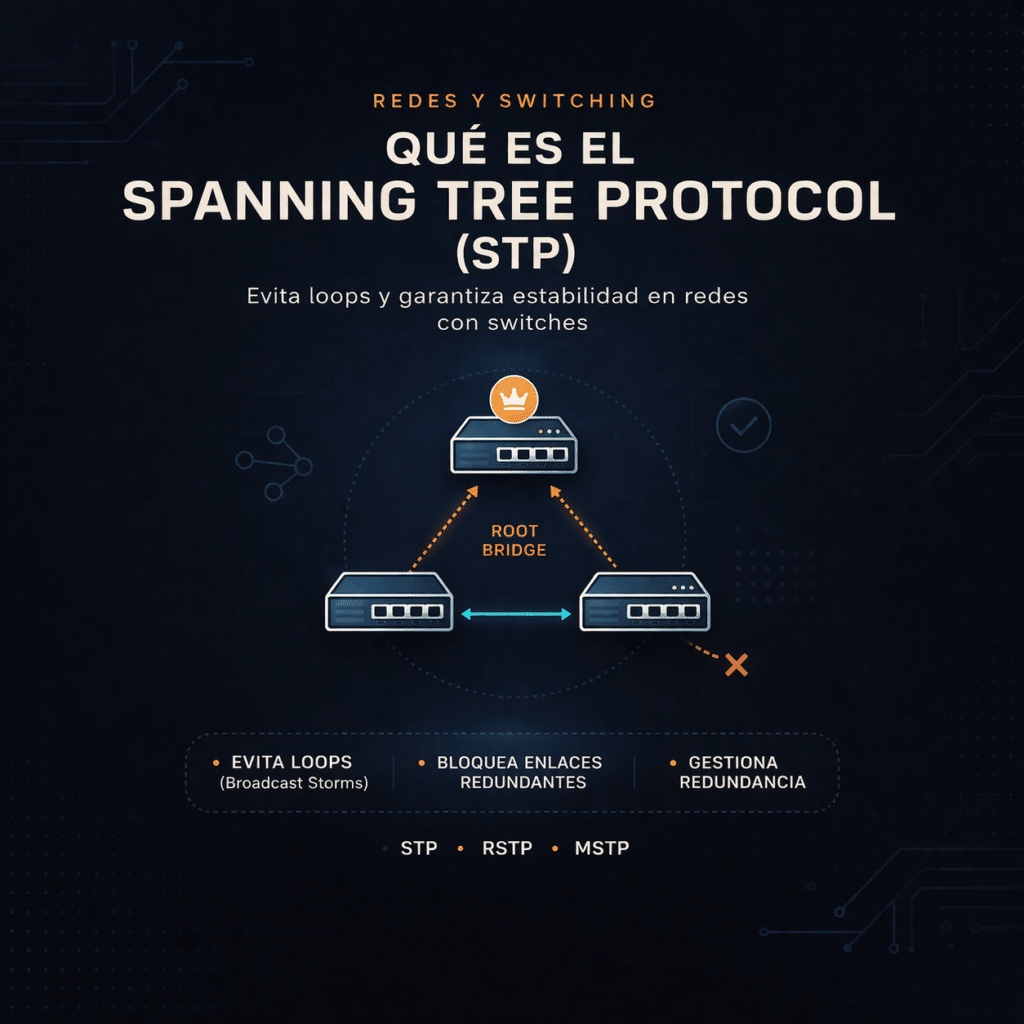 Que es el Spanning Tree Protocol (STP) y como funciona en redes