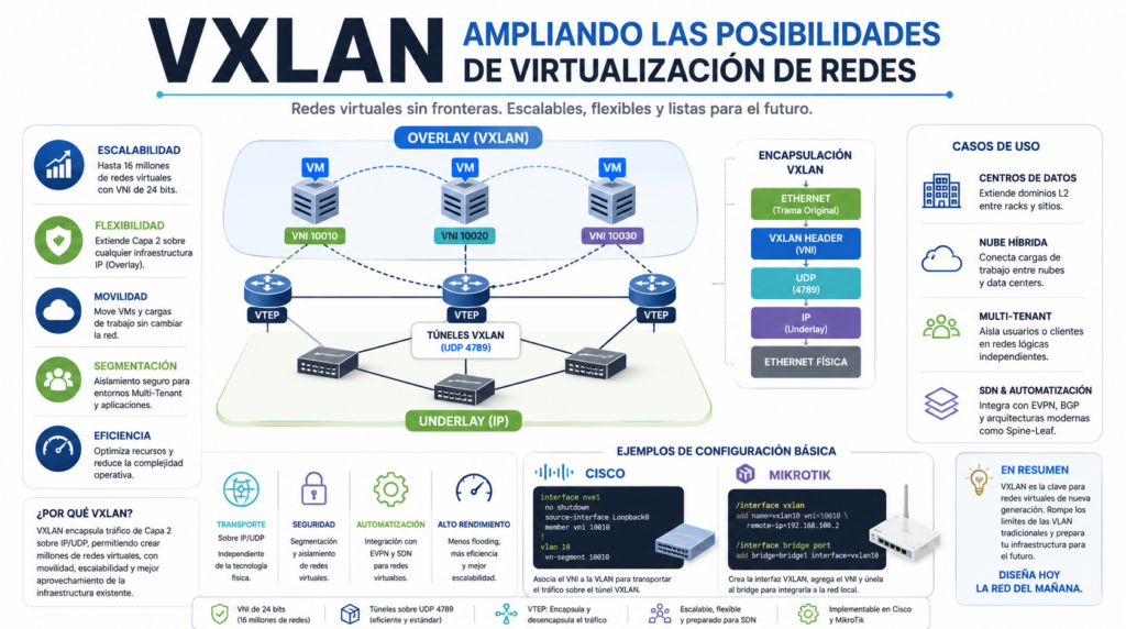 VXLAN: Ampliando las Posibilidades de Virtualizacion de Redes