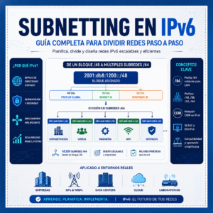 Subnetting en IPv6: guia completa para dividir redes paso a paso