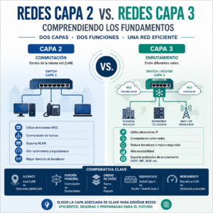 Redes Capa 2 vs. Redes Capa 3: Comprendiendo los Fundamentos