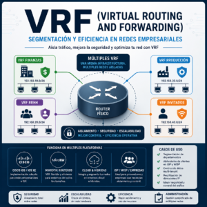 Que es VRF (Virtual Routing and Forwarding): Segmentacion y Eficiencia en Redes Empresariales