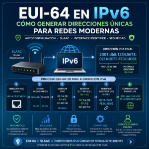 EUI-64 en IPv6: como generar direcciones unicas para redes modernas