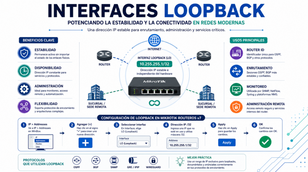 Interfaces Loopback: Potenciando la Estabilidad y la Conectividad en Redes Modernas