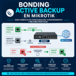 Bonding Active Backup (active-backup) en MikroTik: guia completa de configuracion, funcionamiento y mejores practicas