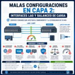 Malas configuraciones en Capa 2: errores comunes en interfaces LAG y balanceo de carga